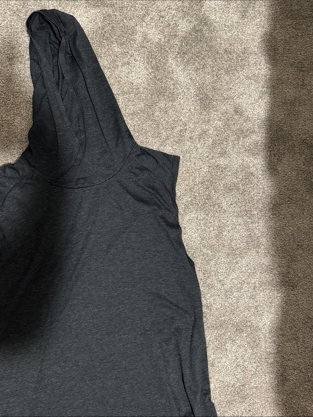 Zella Men's Charcoal Black Sleeveless Tank — Performance Muscle Tee - Picture 2 of 5